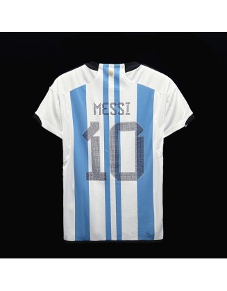 Argentina Home Jerseys 2022 Diamond Messi 10