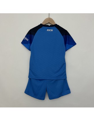 23/24 Napoli Home Football Shirt For Kids