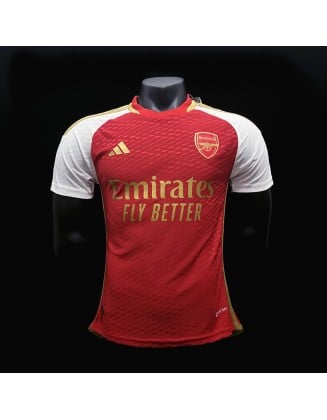 23/24 Arsenal Red Gold Shield Jersey Player Version 