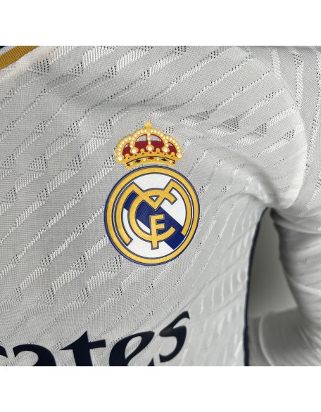 Real Madrid Home Jersey 23/24 Player Version long sleeve