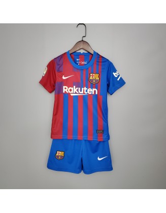 2021-2022 Barcelone Home Football Jersey For Kids